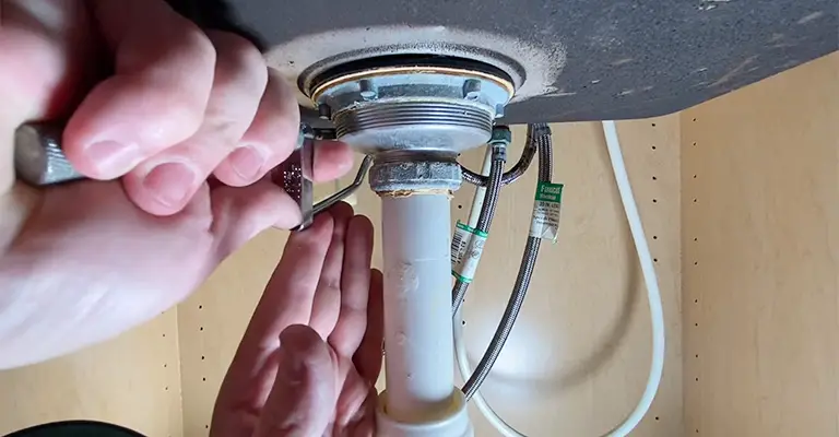 How To Remove A Stuck Kitchen Sink Drain Flange 