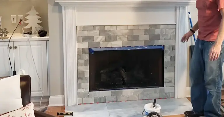 How To Tile Over A Marble Fireplace Surround